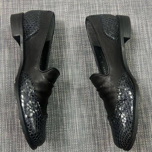 Stuart Weitzman Black Leather Loafers - Picture 4 of 13